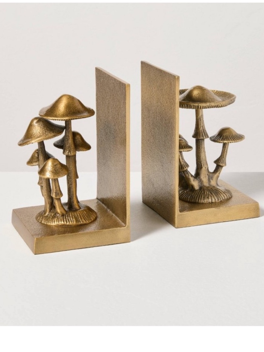 Hearth & Hand Magnolia 6” Brass Mushroom Bookends Fall 2026 Target  - NEW